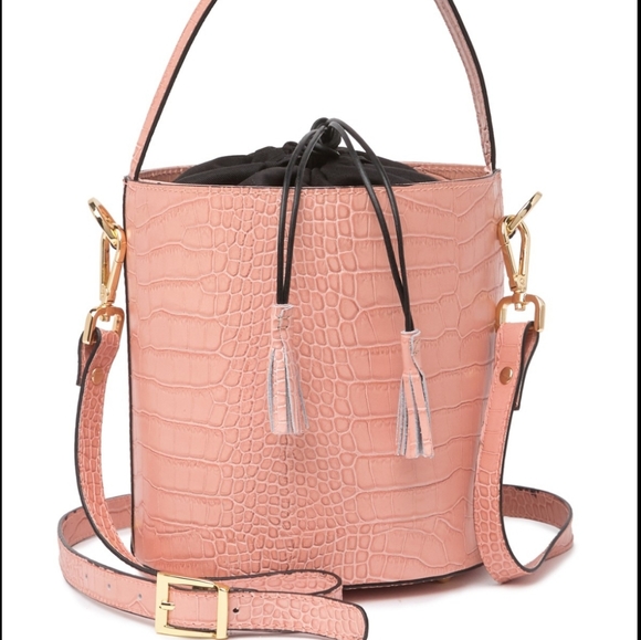 Persaman N.Y. Harper Croc-Embossed Leather Bag - Picture 1 of 4